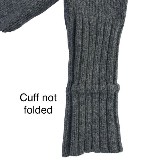 Vince grey 80% wool large button cardigan size M - Picture 4 of 14